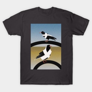 Cornish Choughs on the Beach T-Shirt